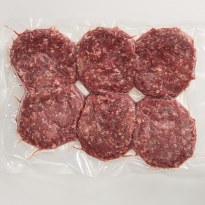 Marhahús 80/20% hamburger fagy. húspogácsa 180 gr 6db/cs (MIR131)